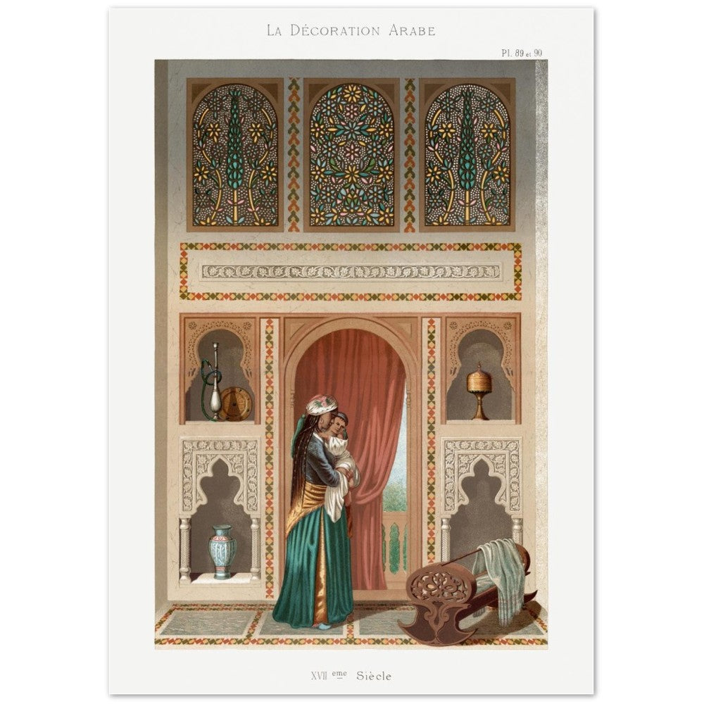 Poster La Décoration Arabe by Emile Prisse d'Avennes (1807-1879) PI. 89 or 90