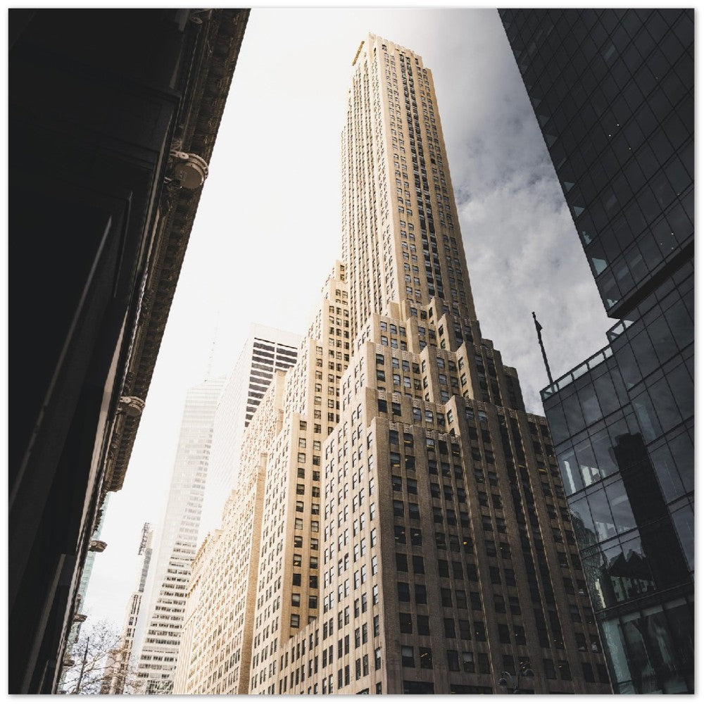 Poster – Wolkenkratzer in New York City USA – Premium-Mattpapier 