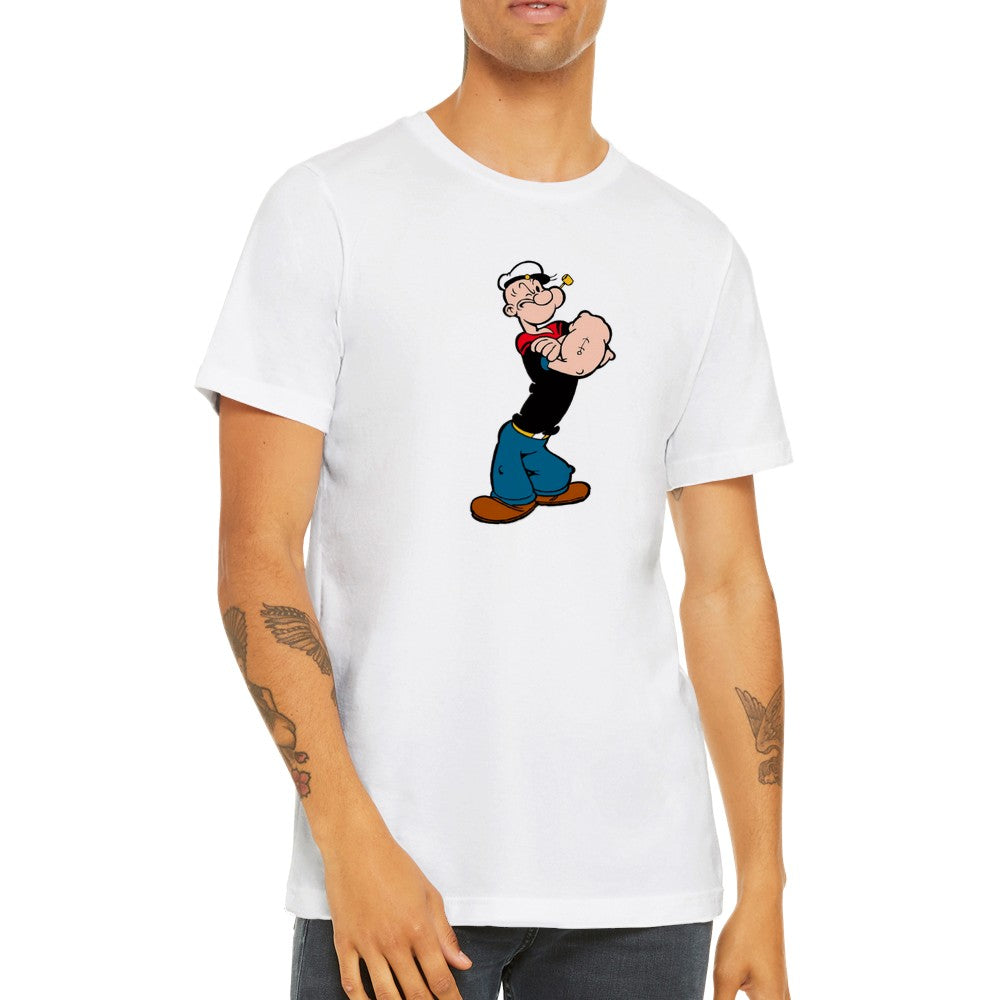 Artwork T-Shirt - The Popeye Stand - Premium Unisex T-Shirt mit Rundhalsausschnitt 