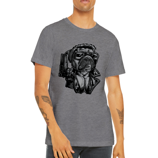 Sjove T-shirts - Fransk Bulldog Frencinator Premium Unisex T-shirt