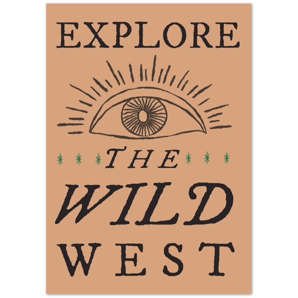 Poster - Retro Americana - Entdecken Sie den Wilden Westen 