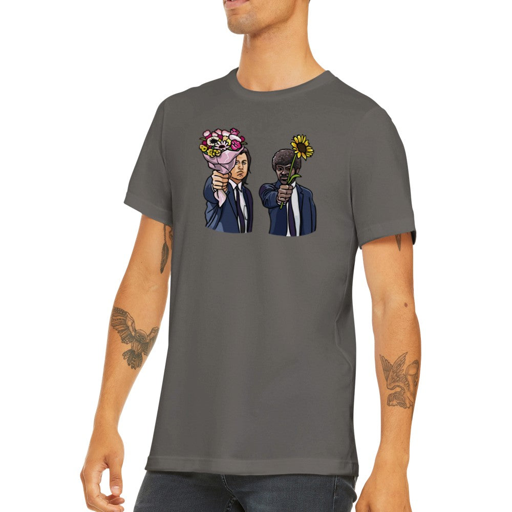 T-Shirt - Fiktions-Grafik - Blumen-Liebes-erstklassiges Unisex-T-Shirt