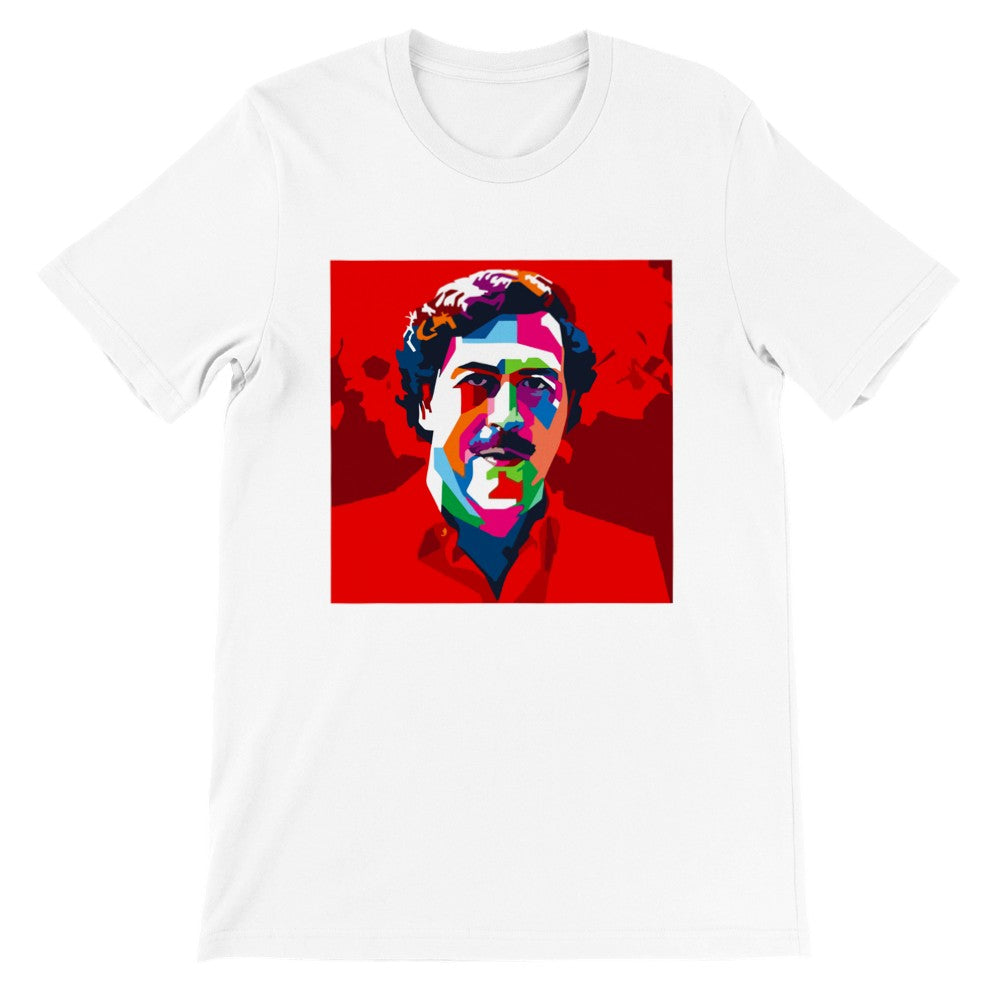 T-shirt Med Print - Escobar Artwork - Retro Red Escobar Premium Unisex T-shirt