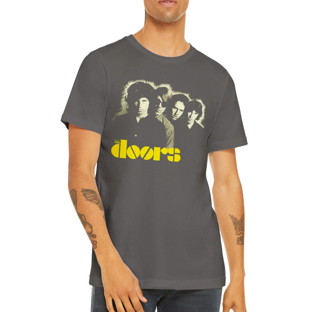 Music T-shirt - The Doors Artwork - Classic Art Premium Unisex T-shirt