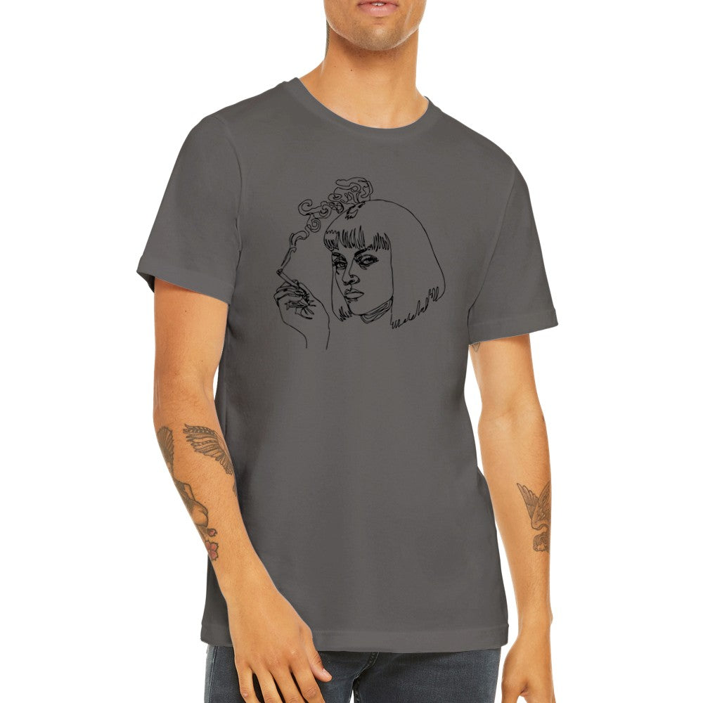 T-Shirt - Fiktionsgrafik - Mia Drawing Premium Unisex T-Shirt 