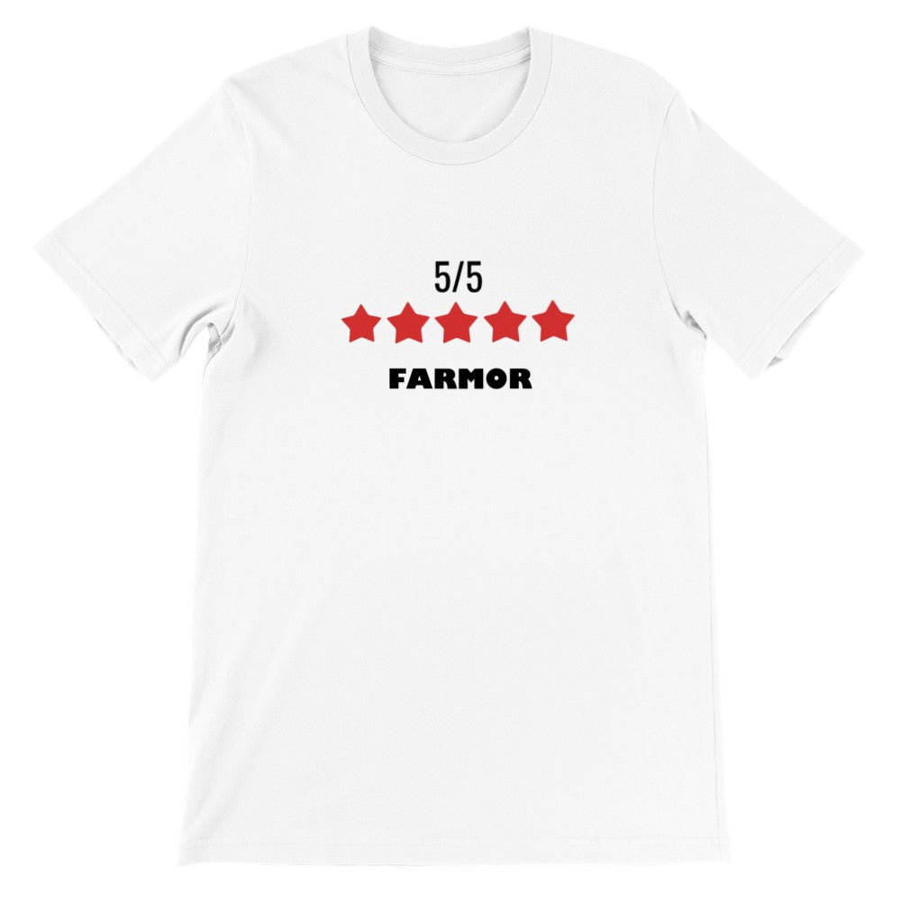 Sjove T-shirts - 5 Stjernet Farmor - Premium Unisex T-shirt