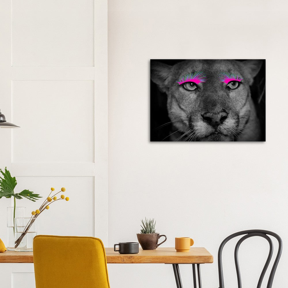 Poster – Lioness Artwork – Be Strong, Be Yourself – Hochwertiges mattes Posterpapier 