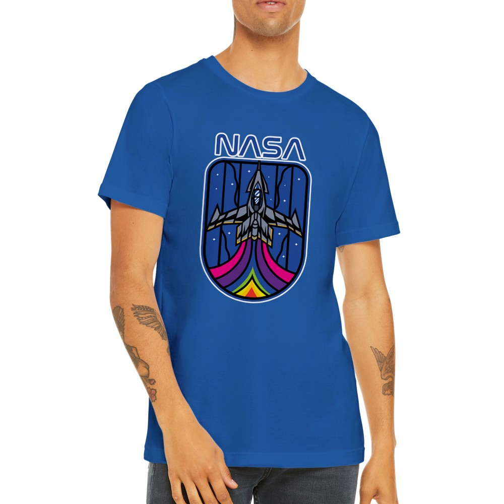 Citat T-shirt - Sjove Designs - NASA Space Invader Artwork Premium Unisex T-shirt