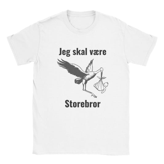 Sjove Børne T-shirts - Jeg Skal Være Storebror - Klassisk Børne T-shirt