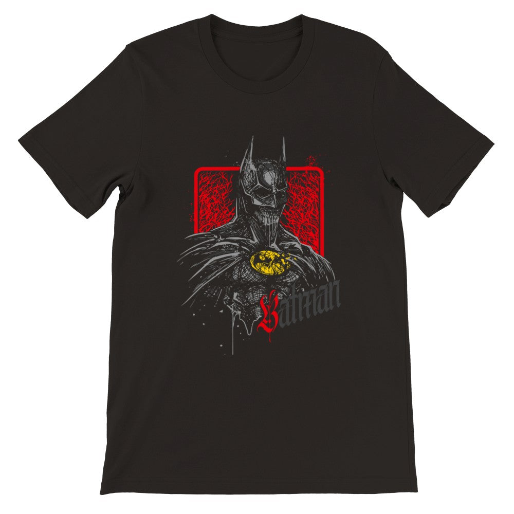 T-shirt -The Bat Artwork - Bat Zombie drawing Premium Unisex T-shirt