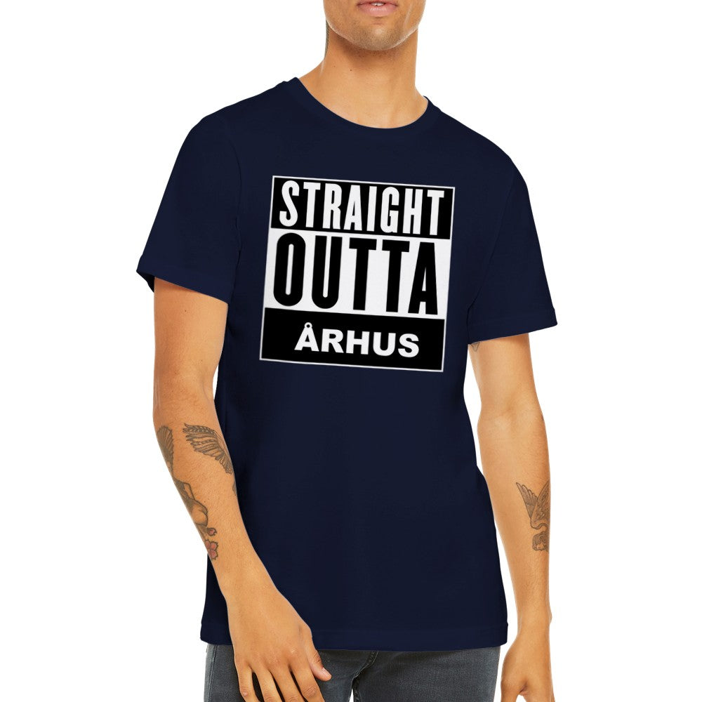 Jove By T-shirts - Straight Outta Aarhus - Premium Unisex T-shirt