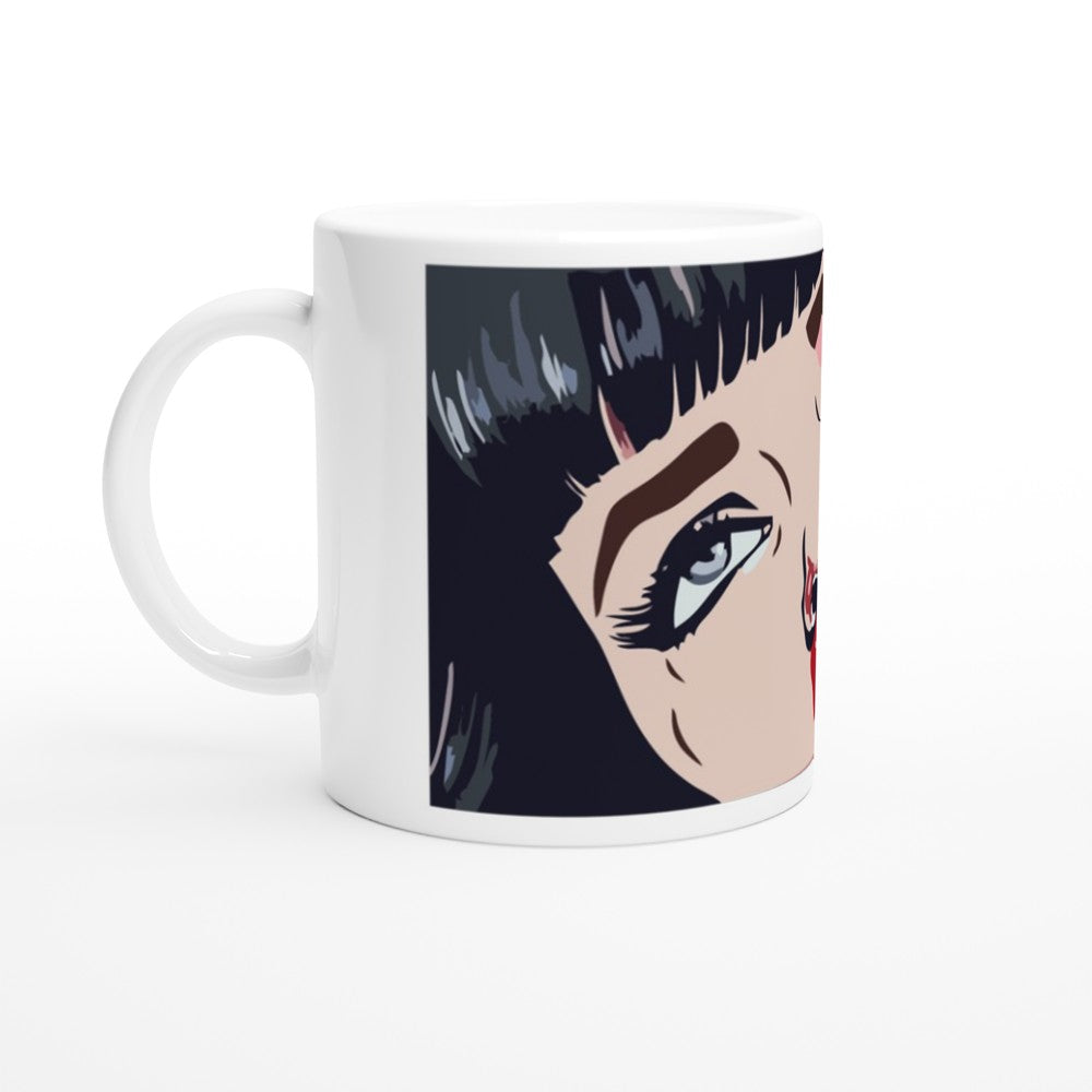 Becher Film - Fiktion - Mia Wallace Nasenbluten Artwork