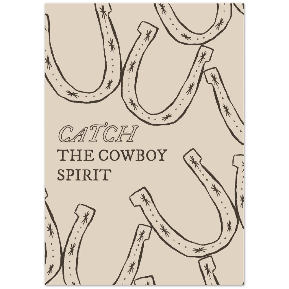 Plakat - Retro Americana - Catch The Cowboy Spirit