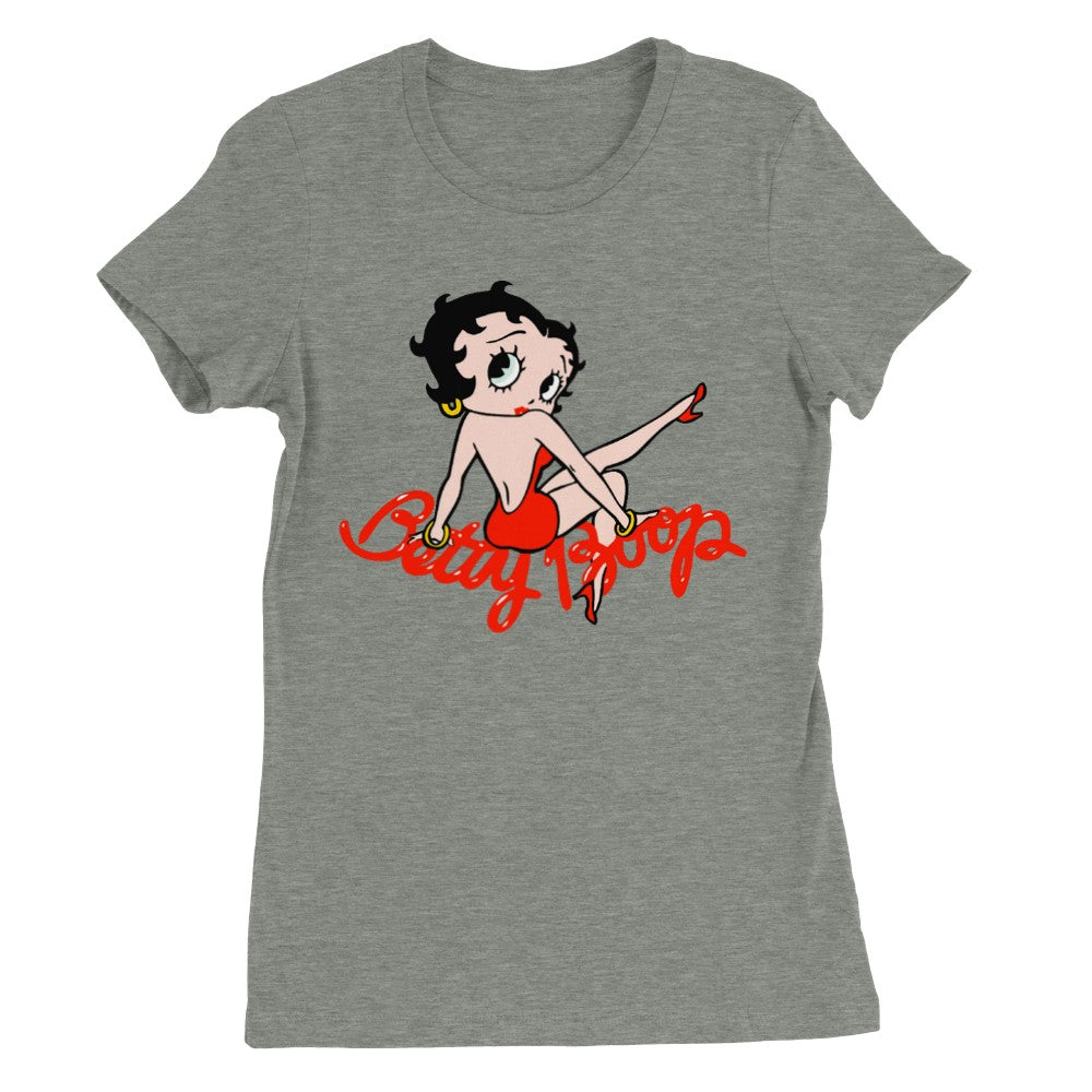 T-Shirt – Betty Boop Klassik Artwork – Premium Damen T-Shirt mit Rundhalsausschnitt