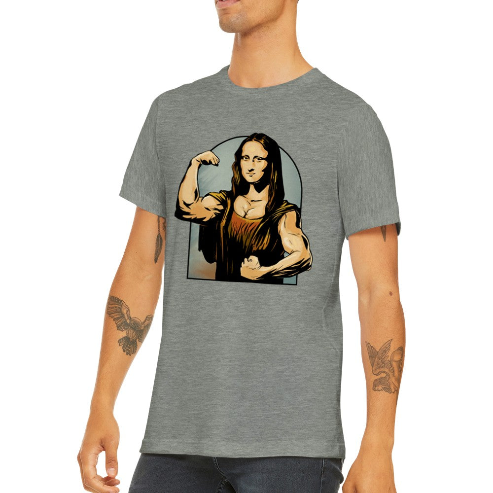 Citat T-shirt - Sjove Designs Artwork - Mona Lisa Flex Premium Unisex T-shirt