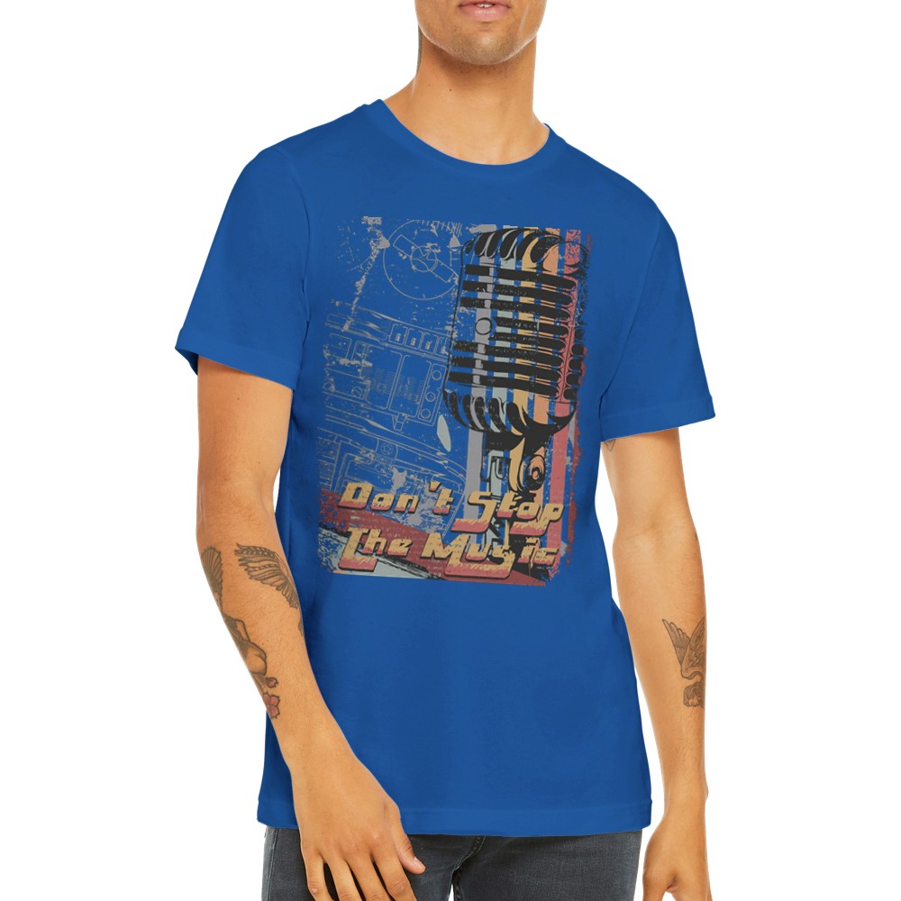 Musik T-shirts - Dont Stop the Music Artwork - Premium Unisex T-shirt