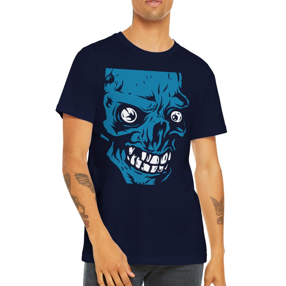 Artwork T-Shirts - Scary Eyes Skull Artwork - Premium Unisex T-shirt