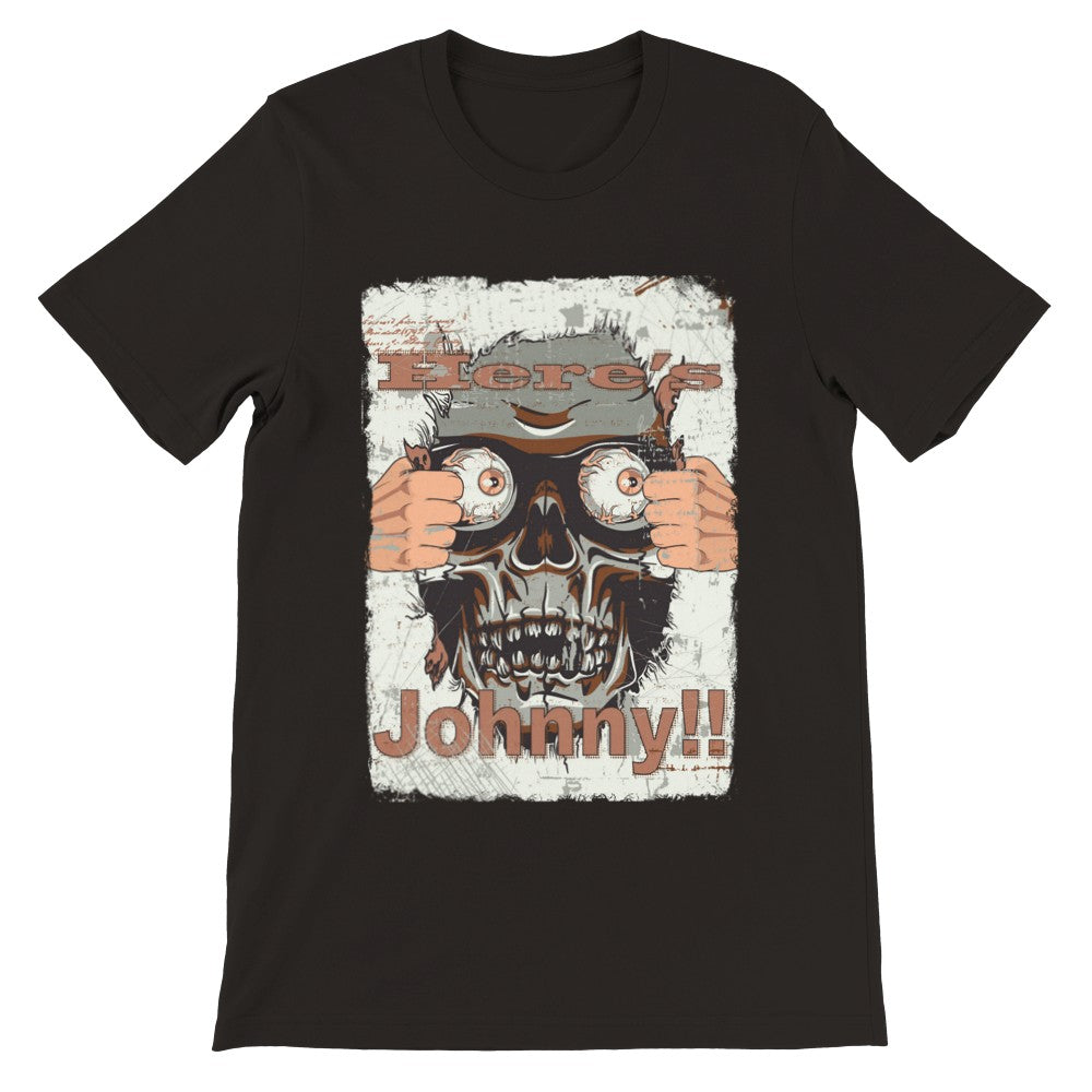 Movie Artwork T-shirts - Here's Johnny - Premium Unisex T-shirt