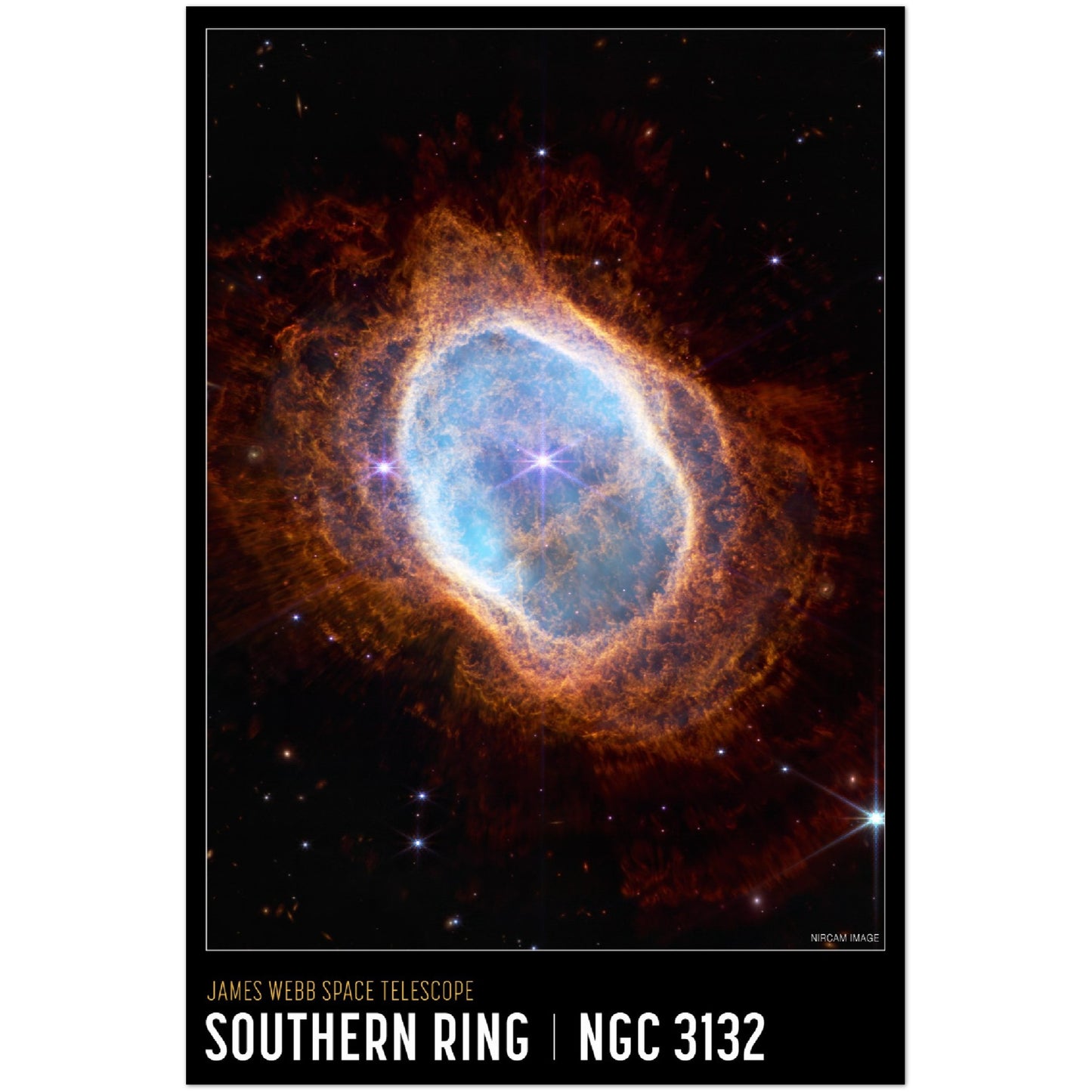 NASA Poster - Southern Ring Nebula Poster from NASA's James Webb Space Telescope