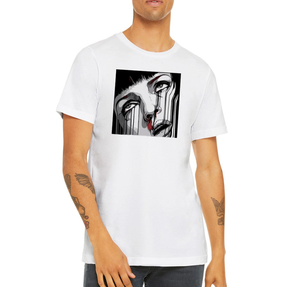 T-Shirt - Fiction Artwork - Mia Bleed Dark Premium-Unisex-T-Shirt