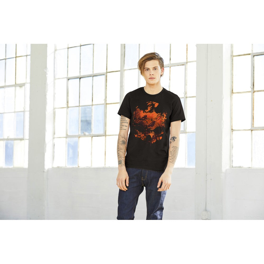 Artwork T-Shirts - The Autumn Skull Artwork - Premium Unisex T-Shirt 