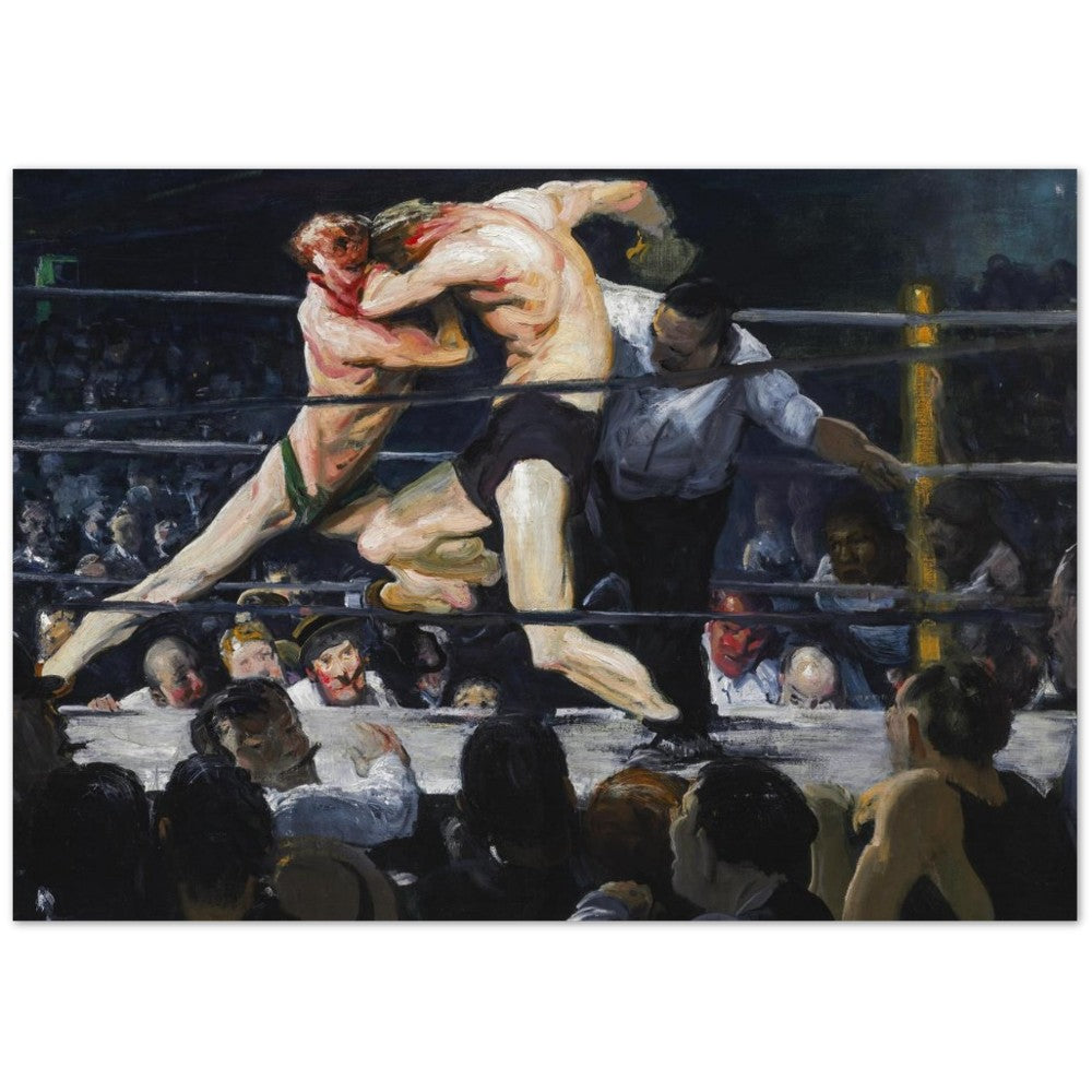 Poster - Stag at Sharkey George Bellows Art - Classic Mat Museum Poster Paper