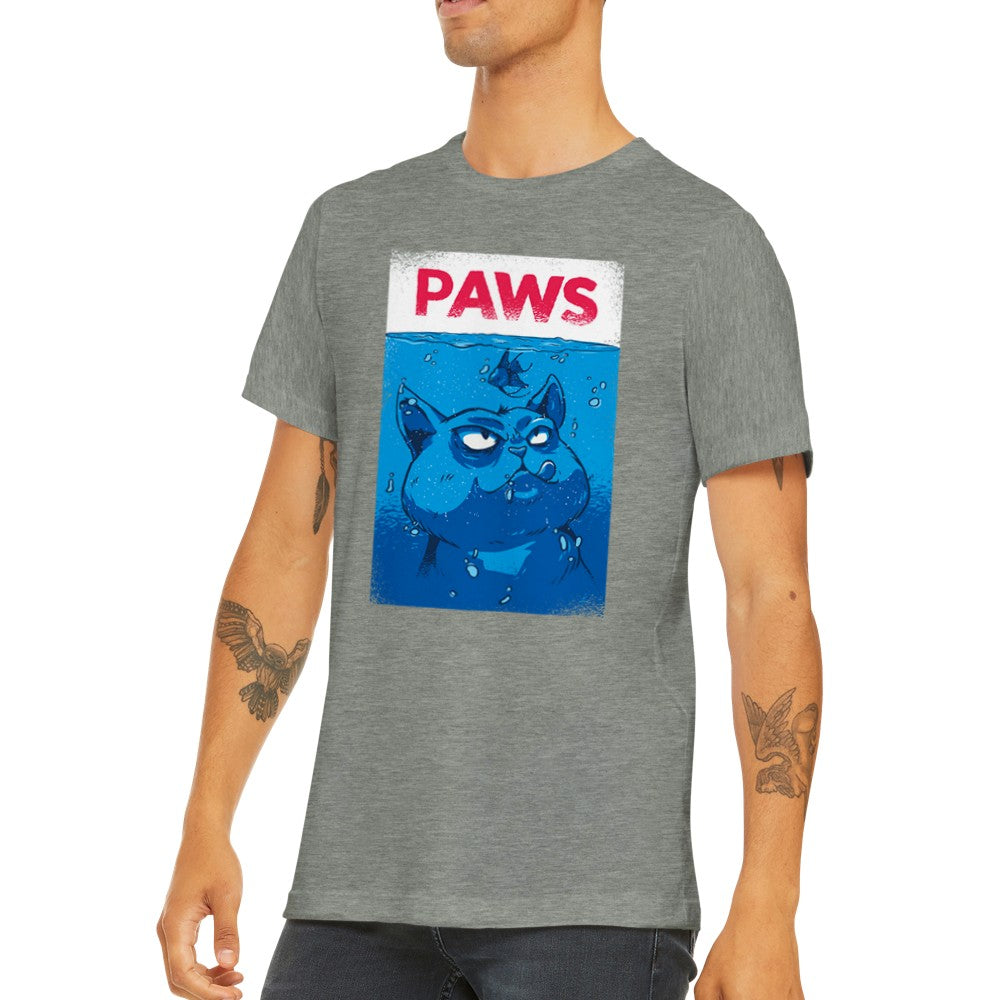 Citat T-shirt - Sjove Designs Artwork - Kat Filmen Paws Premium Unisex T-shirt