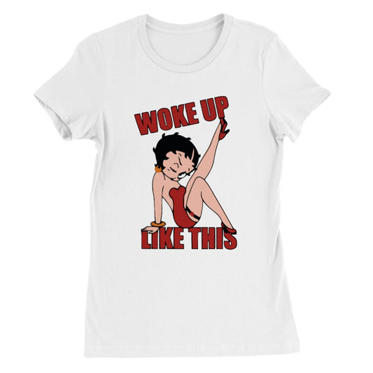 T-shirt - Betty Boop Woke Up Like This - Premium Kvinde Crewneck T-shirt