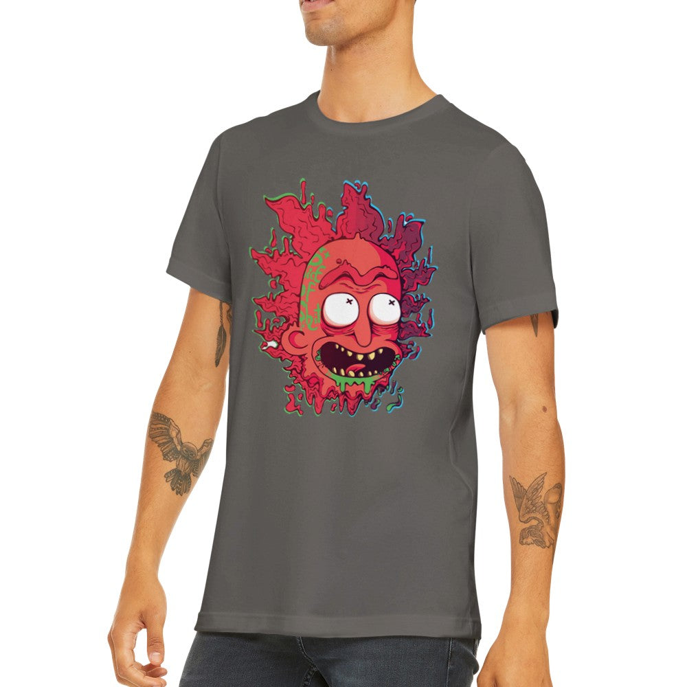 T-Shirt - Rick Artwork - Crazy Rick Stück Premium Unisex T-Shirt