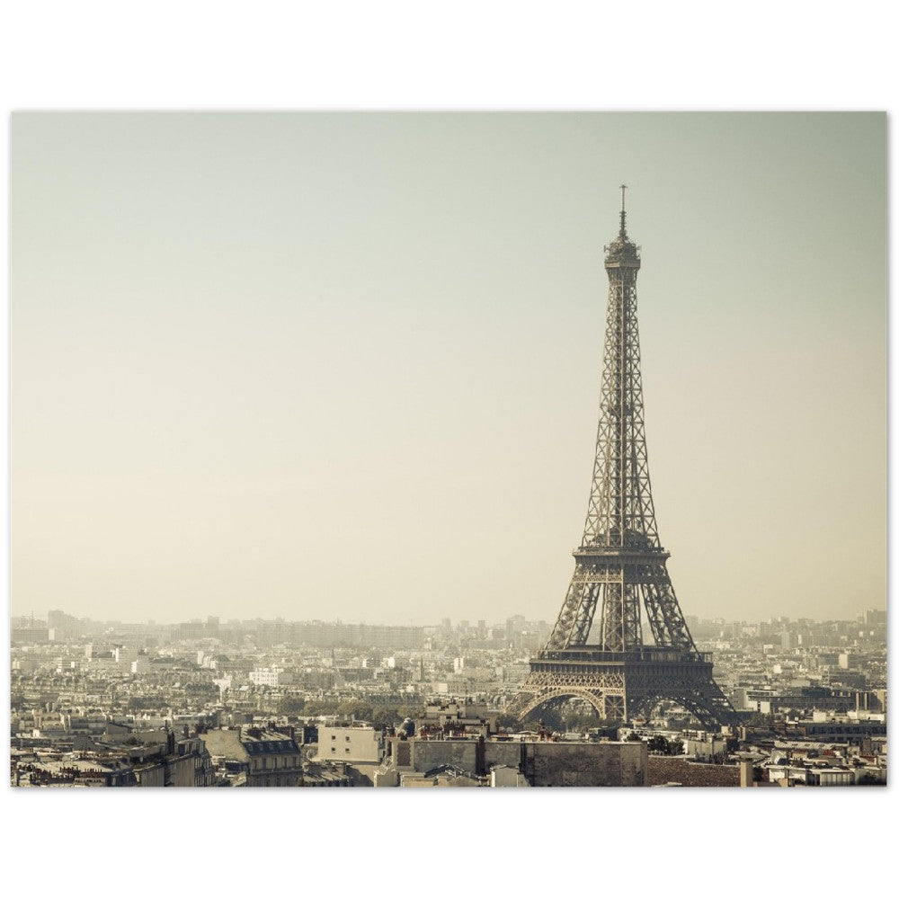 Poster – Eiffelturm Paris The Grey Tone – Hochwertiges mattes Papier