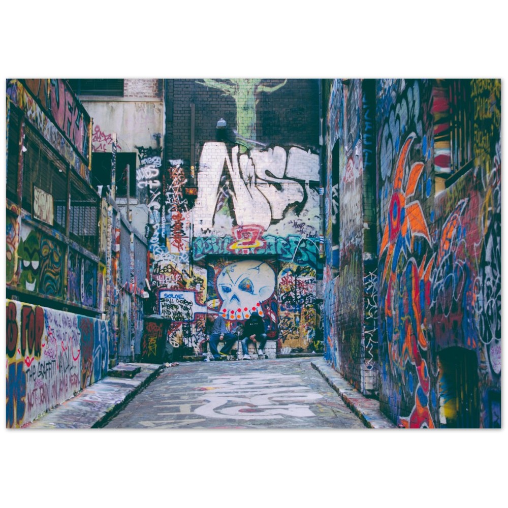 Poster - Street Art - Graffiti Hoiser Lane Melbourne