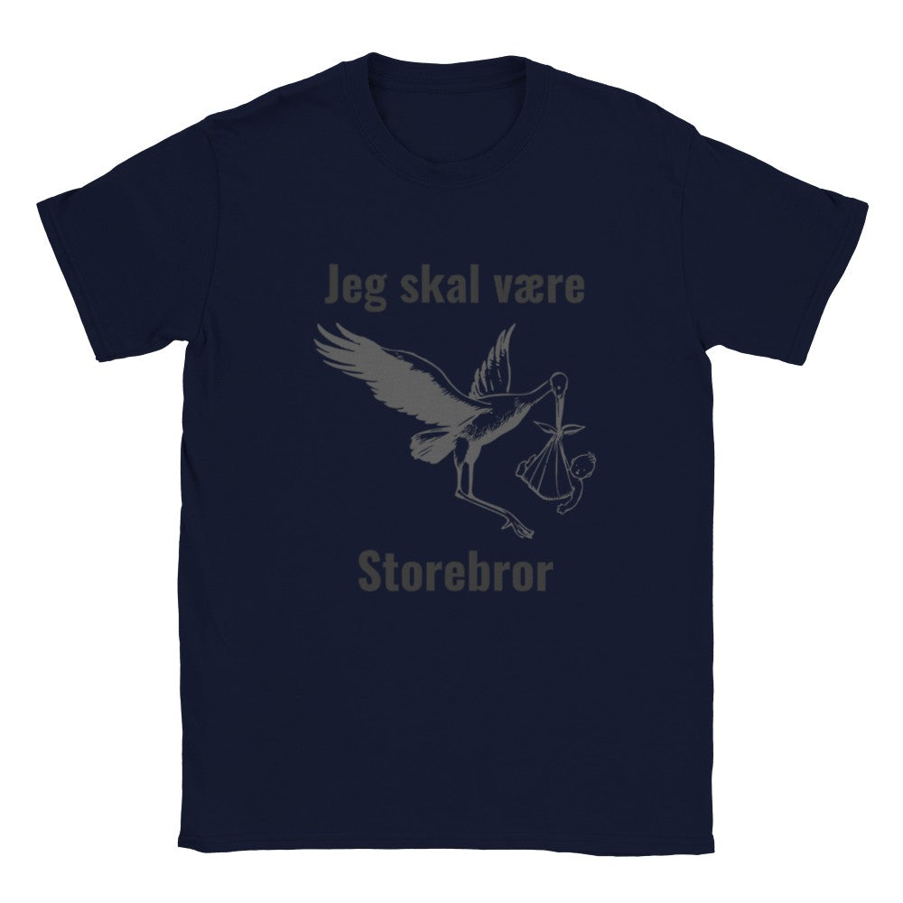 Sjove Børne T-shirts - Jeg Skal Være Storebror - Klassisk Børne T-shirt