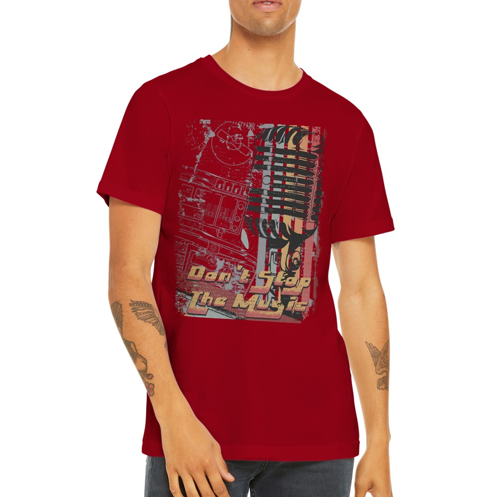 Musik-T-Shirts - Dont Stop the Music Artwork - Premium-Unisex-T-Shirt 