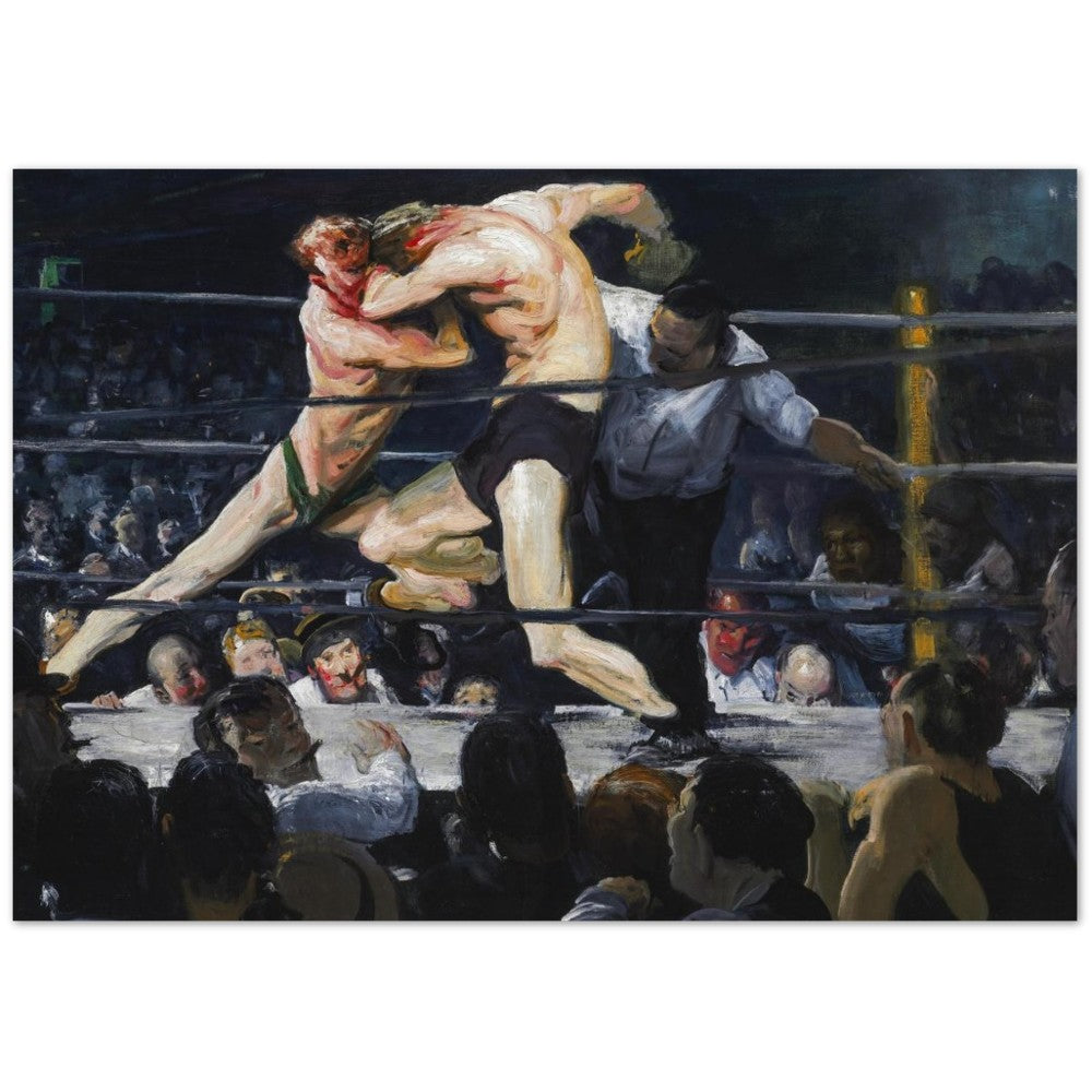 Poster – Stag at Sharkey George Bellows Art – Classic Mat Museum Poster Paper