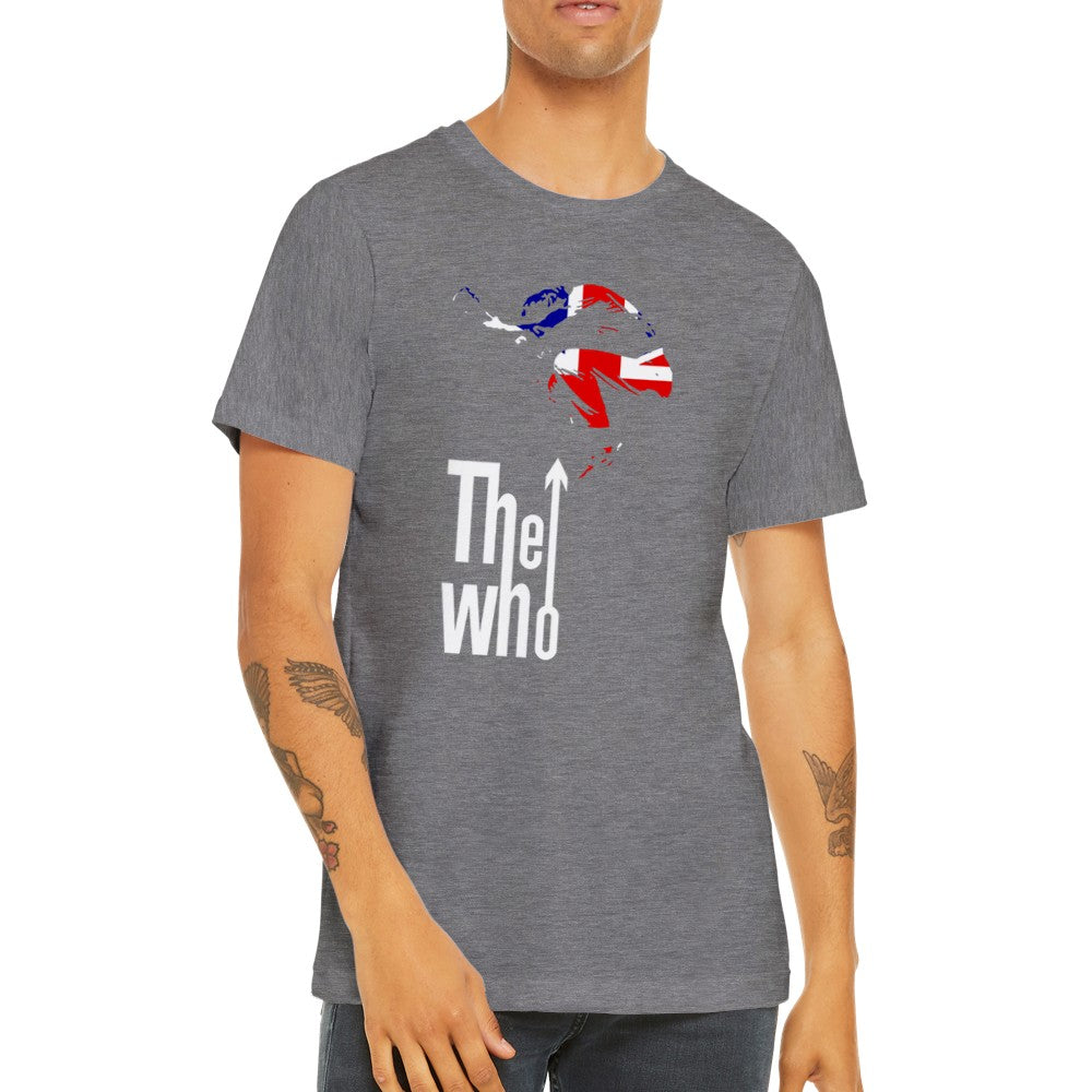 Musik T-Shirt - The Who Artwork - British Rocks Art Premium Unisex T-Shirt 