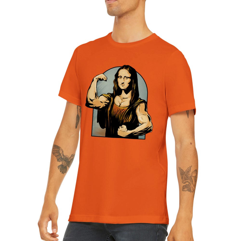 Citat T-shirt - Sjove Designs Artwork - Mona Lisa Flex Premium Unisex T-shirt