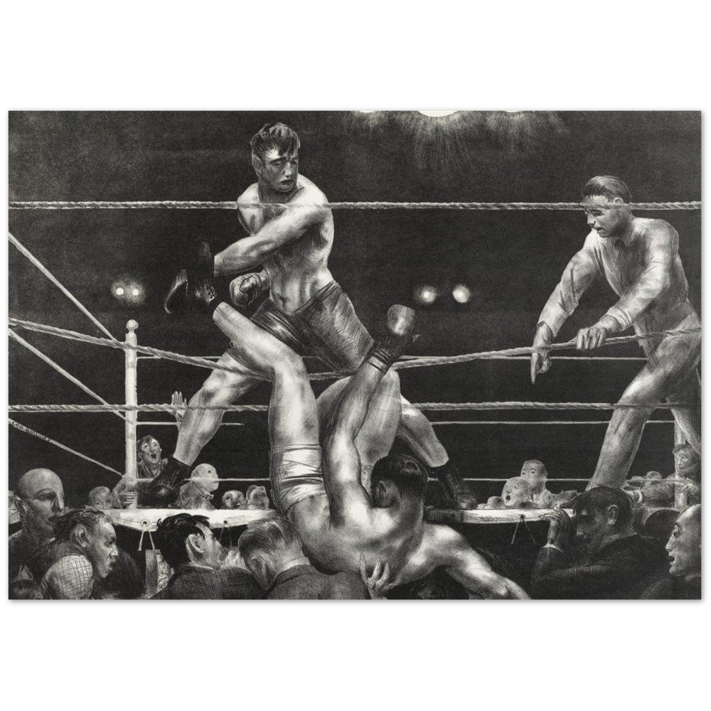 Poster – Dempsey und Firpo Art Artwork – Classic Mat Museum Posterpapier