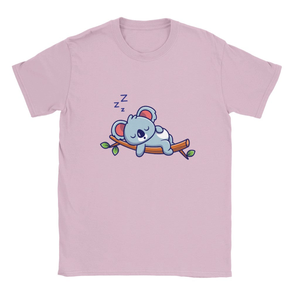 Kinder-T-Shirt – niedlicher schläfriger Koala – klassisches Kinder-T-Shirt mit Rundhalsausschnitt 