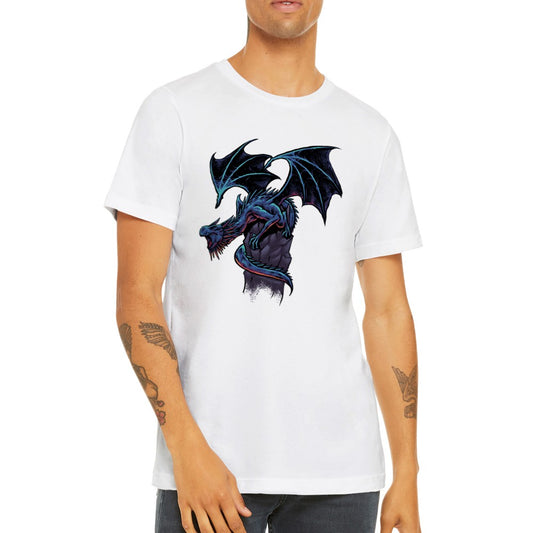 Artwork T-Shirts - Blue Dragon Artwork - Premium Unisex T-shirt