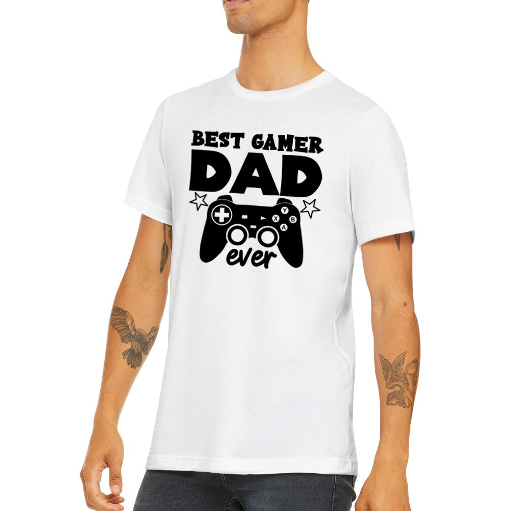 Quote T-shirt - Far Quotes - Best Gamer Dad Premium Unisex T-shirt