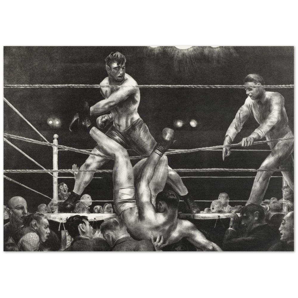 Poster – Dempsey und Firpo Art Artwork – Classic Mat Museum Posterpapier