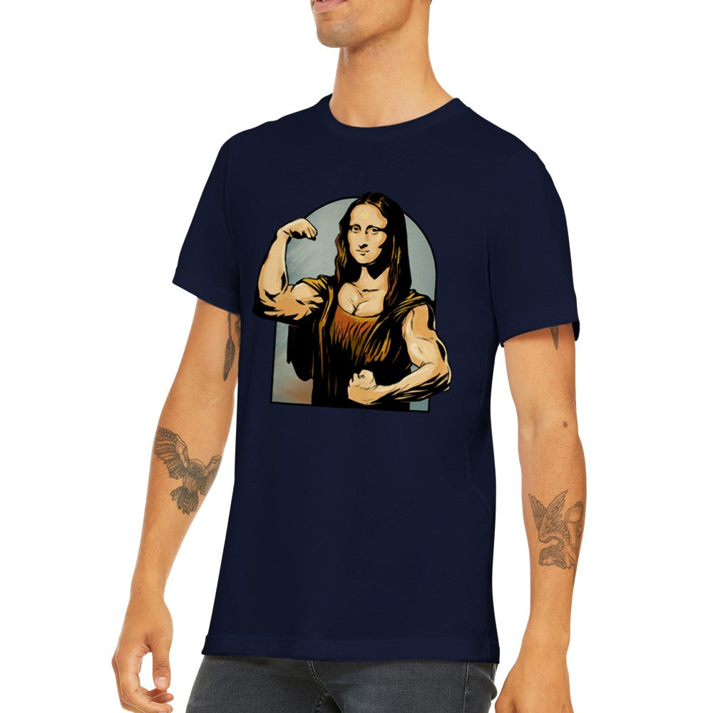 Citat T-shirt - Sjove Designs Artwork - Mona Lisa Flex Premium Unisex T-shirt