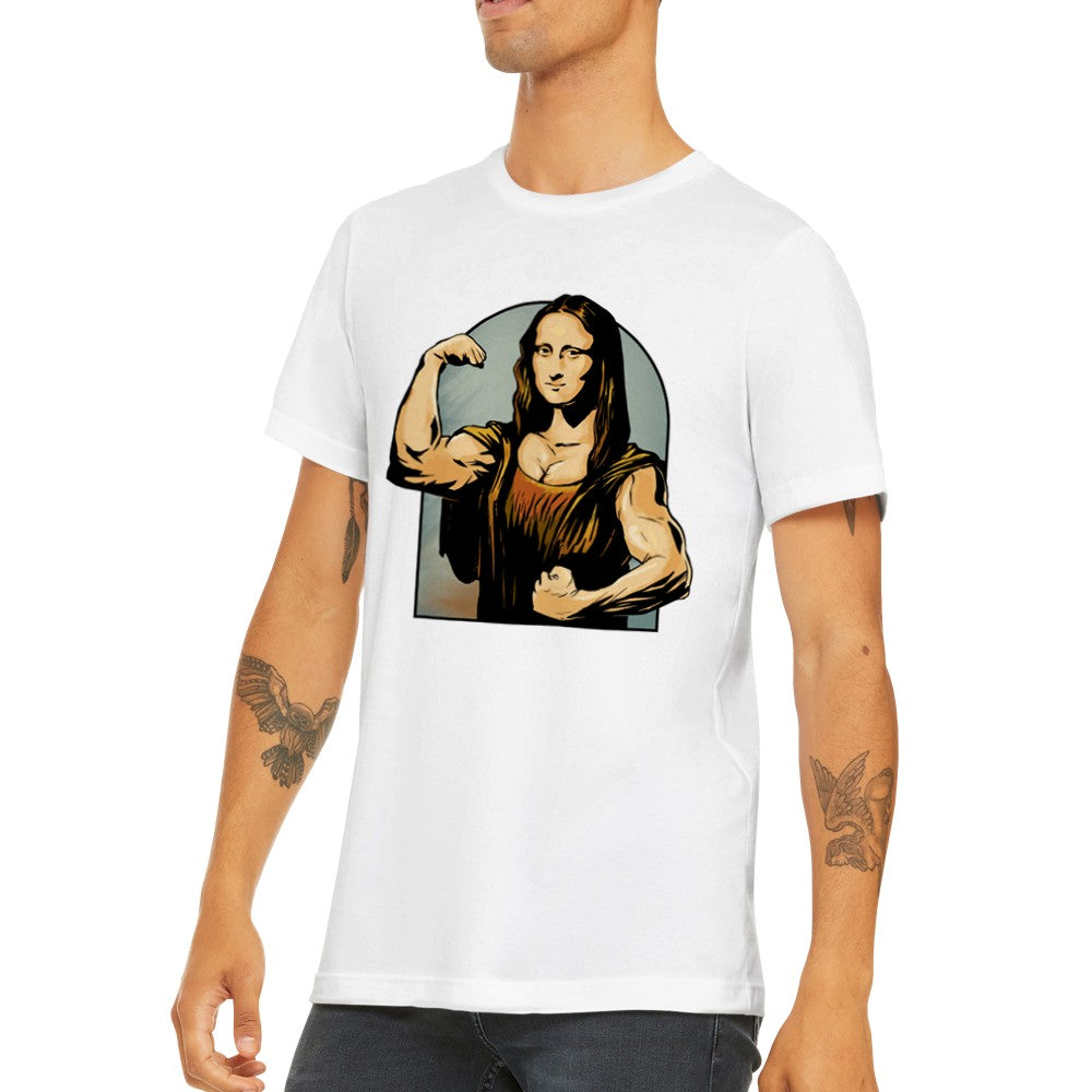 Quote T-shirt - Funny Designs Artwork - Mona Lisa Flex Premium Unisex T-shirt
