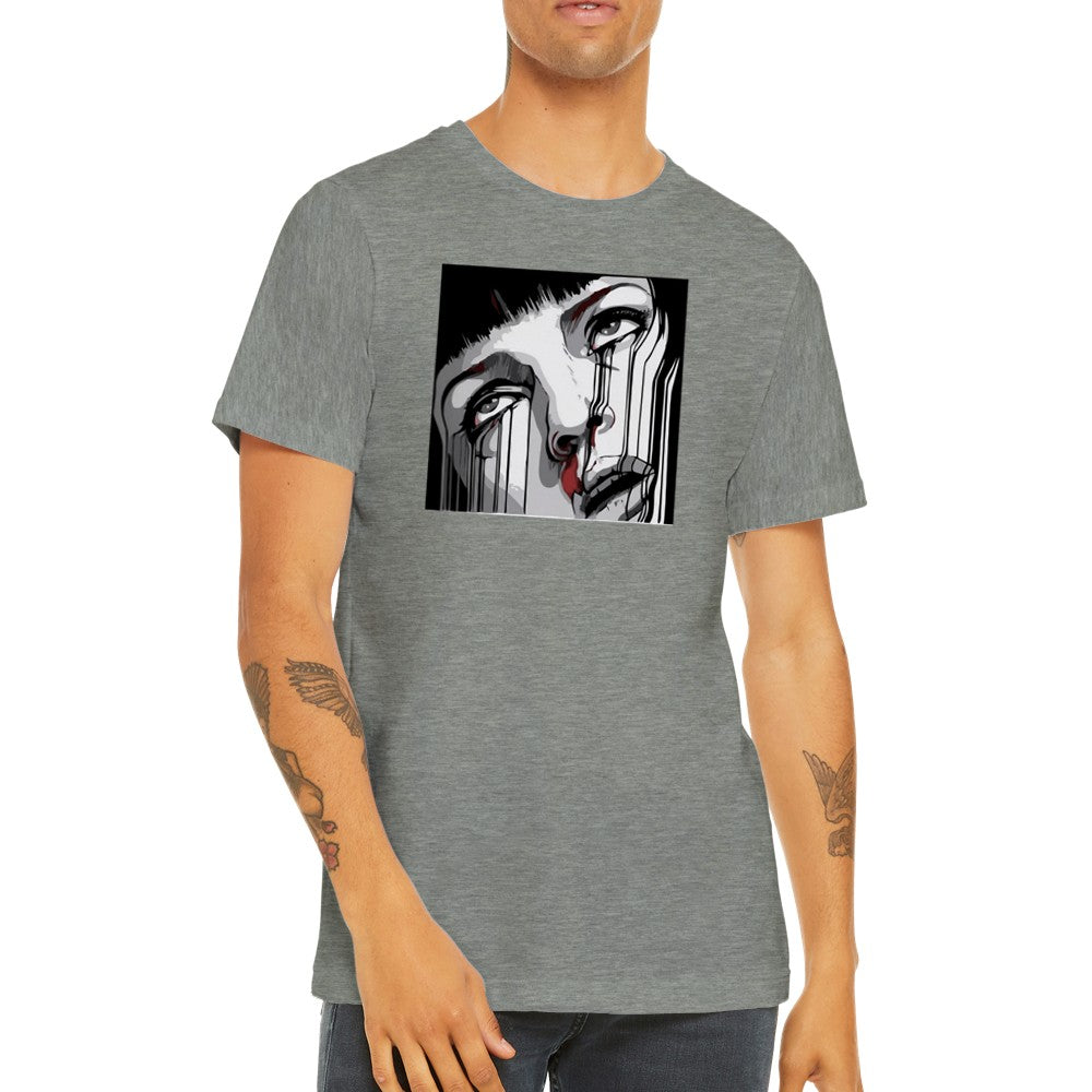 T-Shirt - Fiction Artwork - Mia Bleed Dark Premium-Unisex-T-Shirt