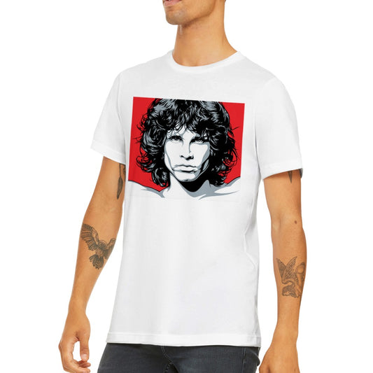 Music T-shirt - Jim Morrison Artwork - Morrison Draw Art Premium Unisex T-shirt