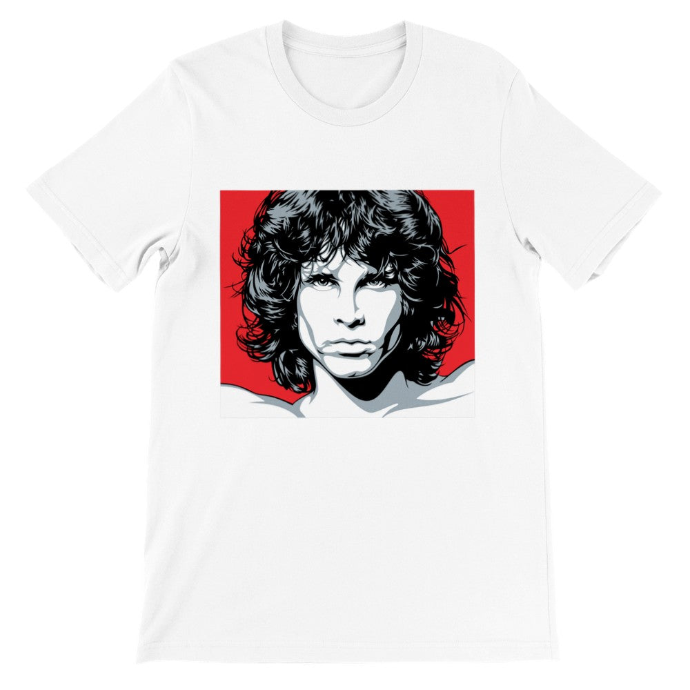 Music T-shirt - Jim Morrison Artwork - Morrison Draw Art Premium Unisex T-shirt